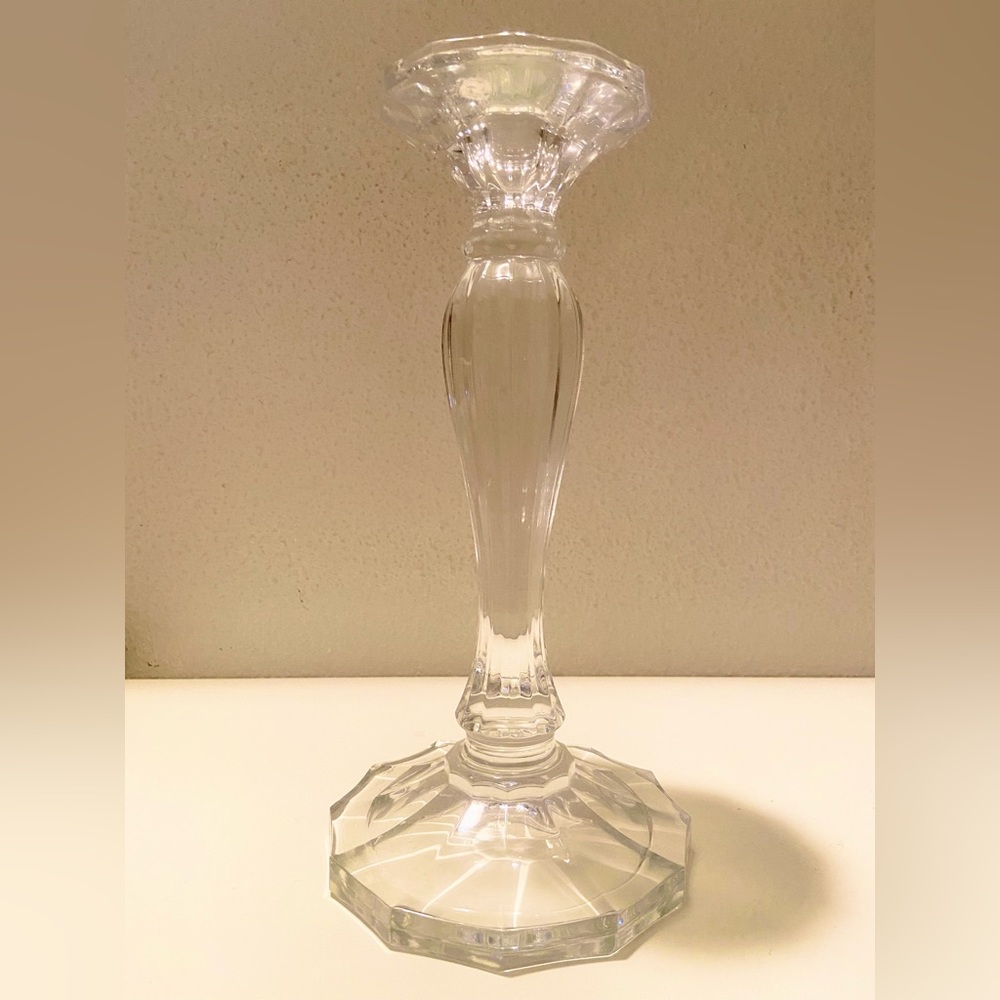 Studio Silversmiths Cut Crystal 10” Candlestick